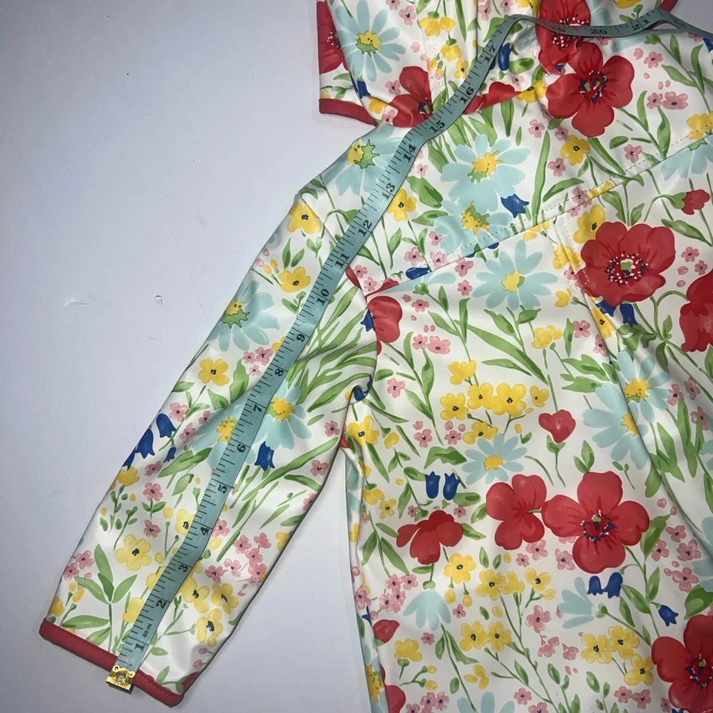 Little Me Colorful Floral Raincoat